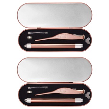 發光挖耳器 LED燈 圓潤勺頭 附收納盒  2組