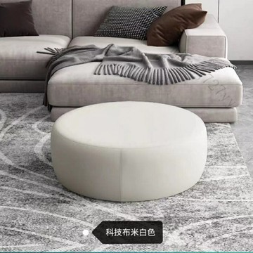 工廠現貨 免運 含發票 科技佈網紅圓形腳踏沙髮韆鳥格簡約灰色腳踩沙髮凳 長方形腳踏凳 小凳子 小椅子