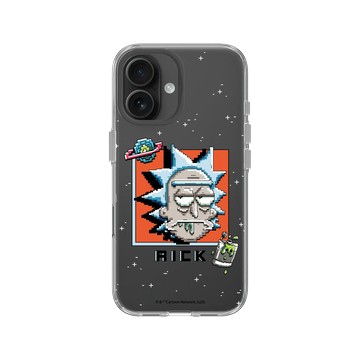 iPhone 16 Clear Case（相機按鈕） 透明 - 瑞克和莫蒂 Rick and Morty - Pixel瑞克