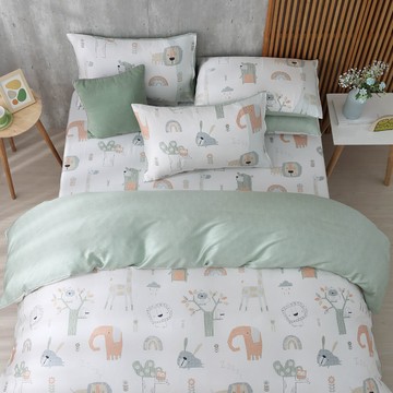 鴻宇 HongYew - 雙人加大床包枕套組 100%天絲萊賽爾-咕咕巴奈