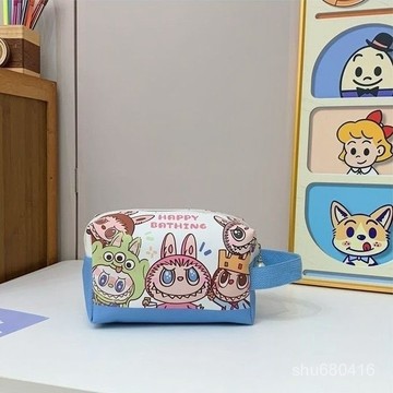 【全店免運 特價五折】拉布布可愛寶媽旅遊洗漱包大容量化妝包學生文具筆袋收納袋