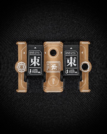 living room lab束-魔鬼氈束帶２入組 露營 整理 打包 整理