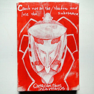 標本畫風昆虫畫美術原畫油畫布畫鋼筆劃科普昆虫畫