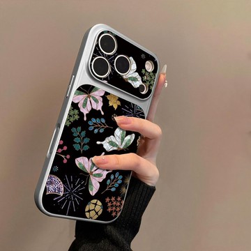 小羊皮紛飛蝴蝶iPhone蘋果17/18 防摔15/16防護14/13保護殼12/11手機殼 潮