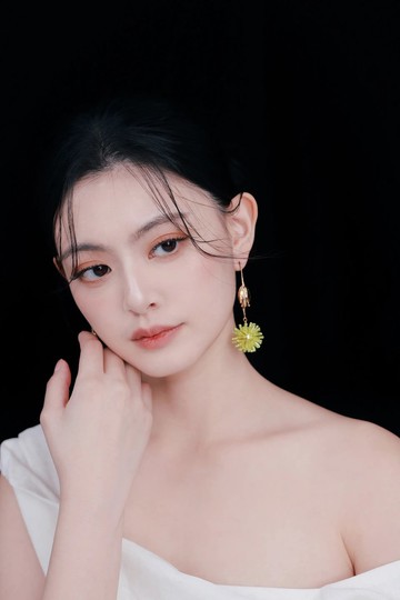 COR-DATE / 橄欖綠蒲公英飛揚耳環