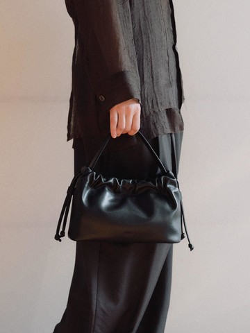 Mini Ripple Tote Bag [Black]