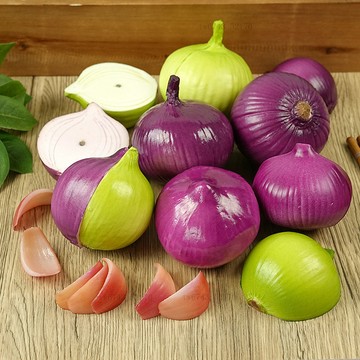 仿真模型 仿真蔬菜 假水果 仿真洋蔥模型假洋蔥頭果蔬菜洋蔥片櫥櫃場景裝飾擺件道具拍攝玩具