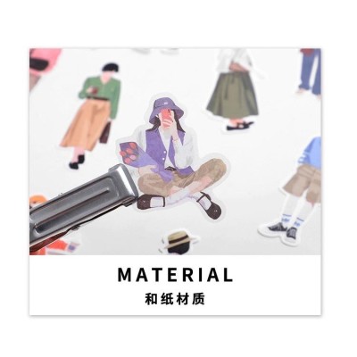 Fashion Girl Aesthetic Stickers - paperkumaco