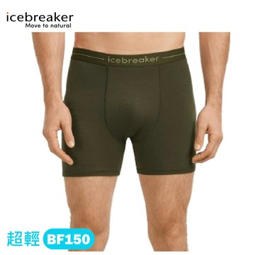 【Icebreaker 紐西蘭 男 Anatomica 四角內褲-150《深墨綠》】IB103029/底褲/內搭褲/排汗褲
