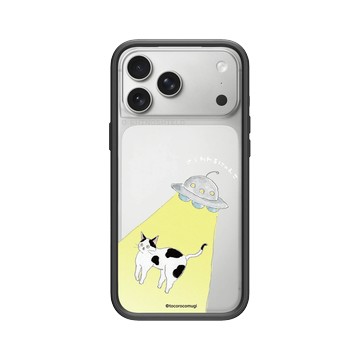 iPhone 17 Pro Max Mod NX -邊框背蓋組合 (相機按鈕) 黑 - TOCOROCOMUGI - 飛走的UFO貓