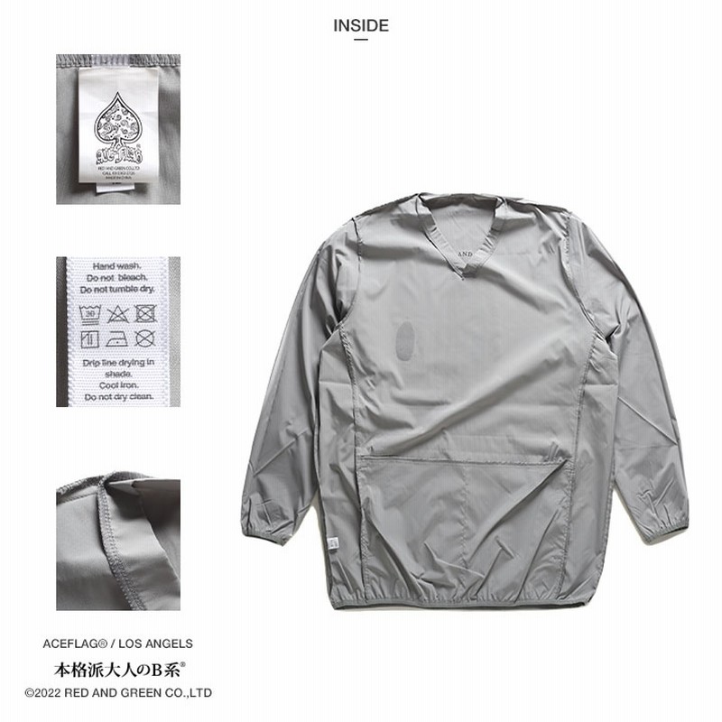 ACE FLAG アウター 長袖 ブルゾン Vネック ピステ 大きいサイズ