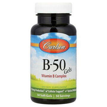Carlson, B-50 凝膠，50 粒軟膠囊