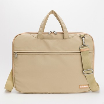 PLAYBOY - 電腦包附長背帶  Aider系列 - 卡其色