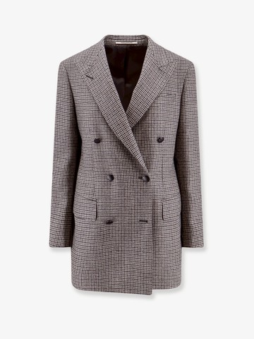 Virgin wool blazer with pied de poule motif - TAGLIATORE - gender_Woman