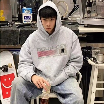 FDRS網紅新款連帽衛衣男國潮牌歐美加絨外套大童學生情侶上衣12