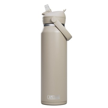 【墾趣】CAMELBAK 1000ml Flip Straw不鏽鋼多水吸管保溫瓶(保冰) 象牙白