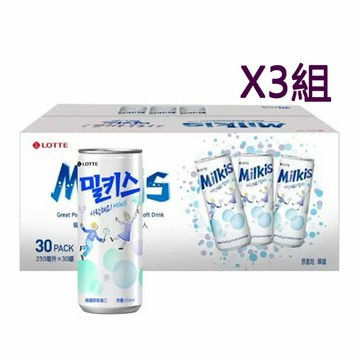[COSCO代購6] W133053 樂天 優格風味碳酸飲 250毫升 X 30入 三組