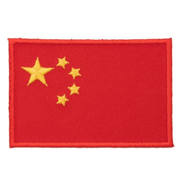 中國背膠立體繡貼 Flag Patch繡片貼 熨斗胸章 熨燙肩章 背膠背包貼 布藝補丁貼 熨燙燙布貼 手機