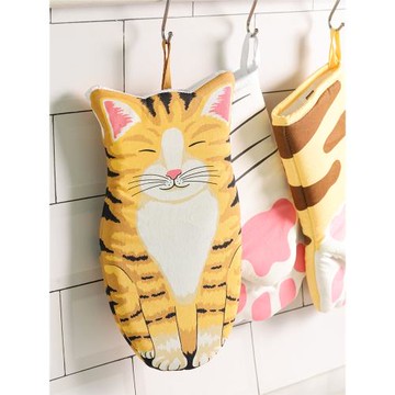 創意可愛貓咪貓爪隔熱手套廚房烘焙防燙手套微波爐烤箱手套耐高溫