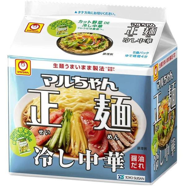 東洋水産 マルちゃん正麺 冷し中華 5食パック