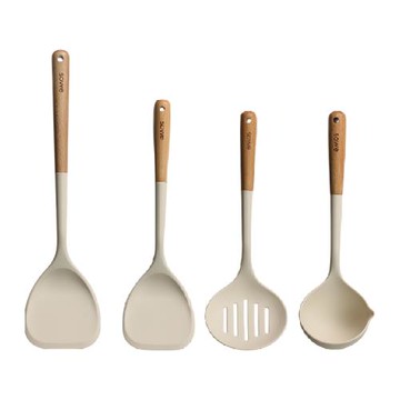 SOWE素味硅膠鍋鏟家用炒菜鏟子不粘鍋專用湯勺漏勺飯勺廚具套裝