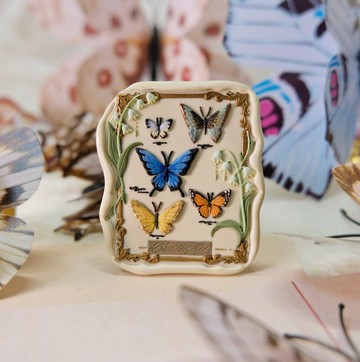 蝴蝶標本Butterfly specimen原創設計火漆封蠟印章