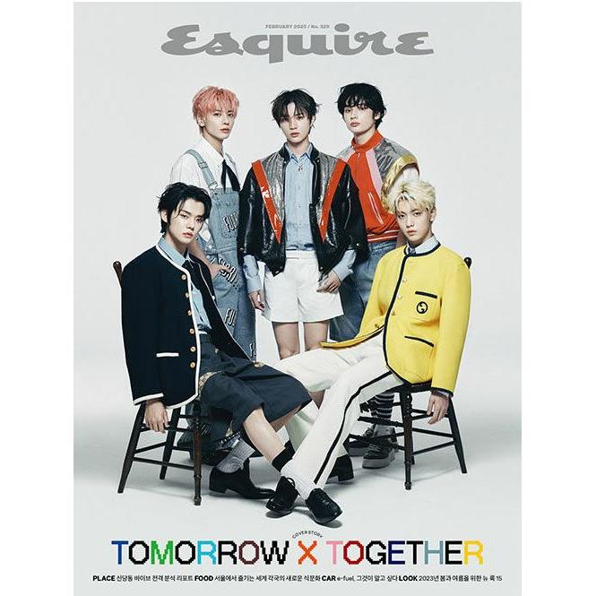 韓国男性雑誌 Esquire (エスクァイア) 2023年 2月号 (TOMORROW X TOGETHER (TXT)表紙選択 TXTタイプ)