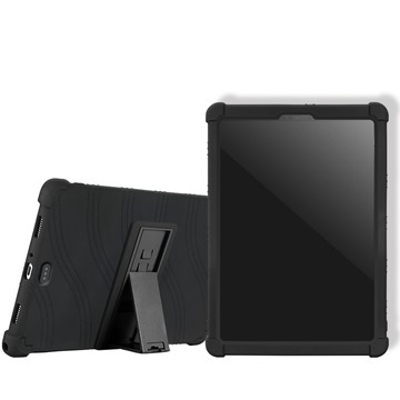 VXTRA 2026 iPad Air8 11吋 M4 全包覆矽膠防摔支架軟套 保護套(黑)