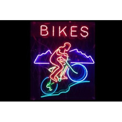 【ネオン】BIKES【バイク】【自転車】【じてんしゃ】【イラスト