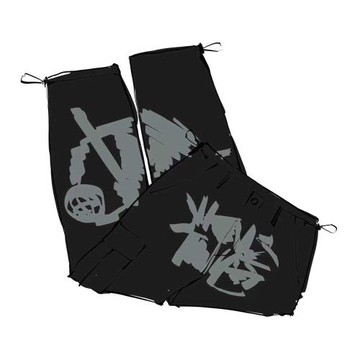 Minus2 cargos 印花拼接高街長款工裝褲