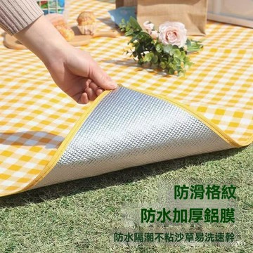 【加厚防水便攜】野餐墊 帳篷地墊 草坪墊 戶外坐墊 露營墊 防潮墊 三層加厚設計 可摺疊收納 牛津布材質 春遊野炊必備