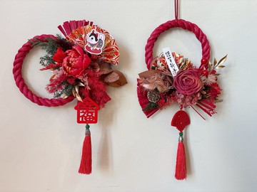 現貨/注連繩/新年注連繩/新年裝飾/新年福花/日式花禮/可自取