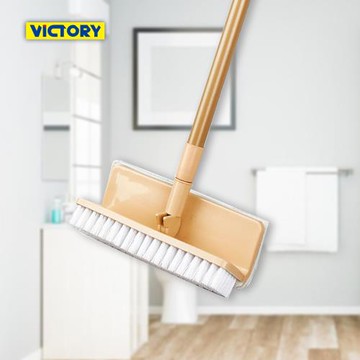 VICTORY 浴室多功能超細纖維兩用拖把地板刷2支