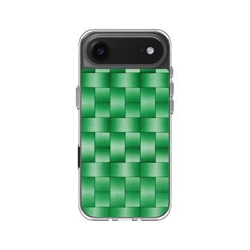iPhone Air Clear Case（相機按鈕） 透明 - Arnaud Pfeffer - 綠色編織