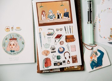 復古咖啡館 甜蜜生活十週年線裝筆記本