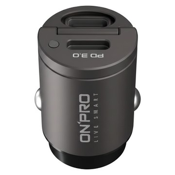 ONPRO 雙USB-C 30W PD3.0 快充車充  鈦色  1個
