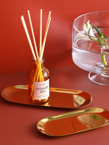 朵頤 鏡面304不銹鋼橢圓托盤 北歐風格亮面茶盤 家用收納盤零食盤1入