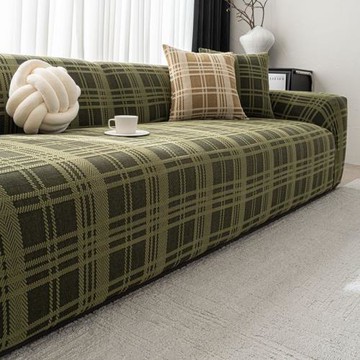 便捷全包一體式防滑防貓抓萬能沙發套提花絨純色直排沙發保護套罩