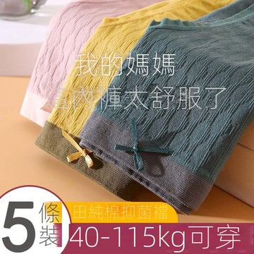 115kg大尺碼無痕女生內褲 抑菌內褲 冰絲內褲 5條無痕內褲女學生韓版少女石墨烯抗菌純棉襠女士內褲