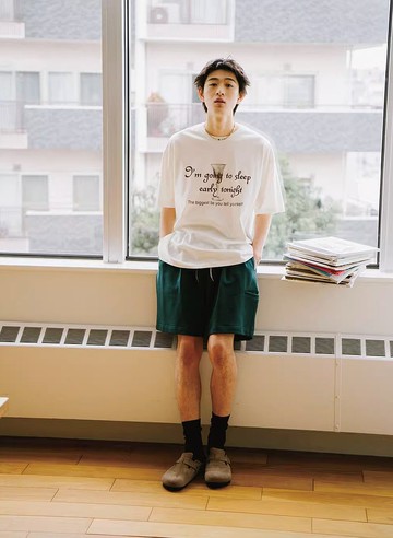 祝君好眠 日系復古短袖t恤