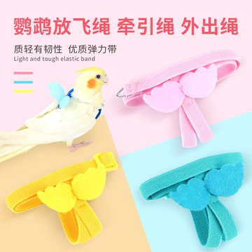 遛鳥繩 鸚鵡放飛繩背帶式不傷腳玄鳳虎皮腳鏈訓練飛行遛鳥神器用品牽引繩【MJ16815】