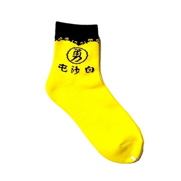 Amiss 台灣製白沙屯媽祖勇字氣墊耐磨襪3入組(WM01)