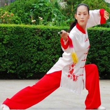 彈力真絲綢男女同款太極服 武術比賽表演服練功服武術表演服刺繡