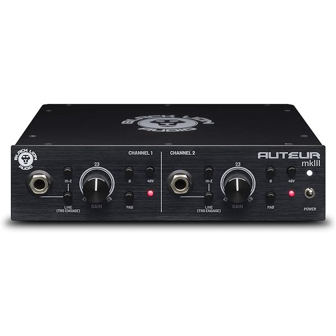 Black Lion Audio Auteur MK3 デュアルチャンネルマイクプリアンプ