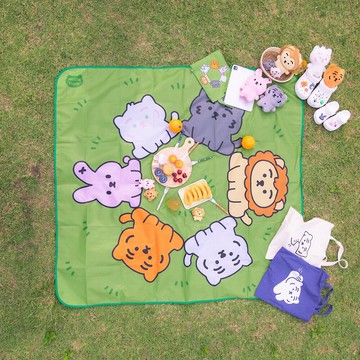 躺肥虎 好朋友野餐墊 可收納
