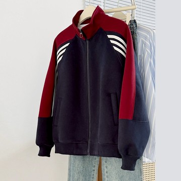 🌟折價券必買🌟中大尺碼 外套 復古立領寬鬆插肩衛衣外套【051871】NOV19｜2色  19LADY〔現貨〕