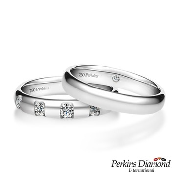 PERKINS 伯金仕 - Classic系列 PT950鉑金 鑽石結婚對戒