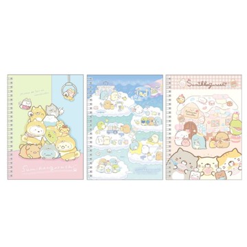 角落生物-小夥伴 側翻筆記本(F) 36K-糖果屋/星空/柴犬