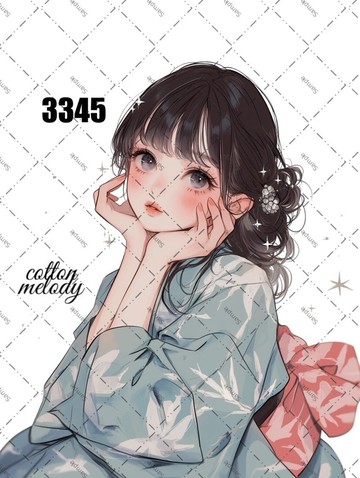 original sticker no.3345 人物貼紙 原創貼紙 原創人物貼紙 裝飾貼紙 cotton melody