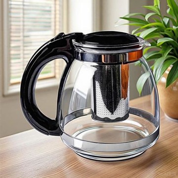2025新款高硼硅玻璃茶壺飯店專用餐廳泡茶家用水壺涼水冷水壺商用